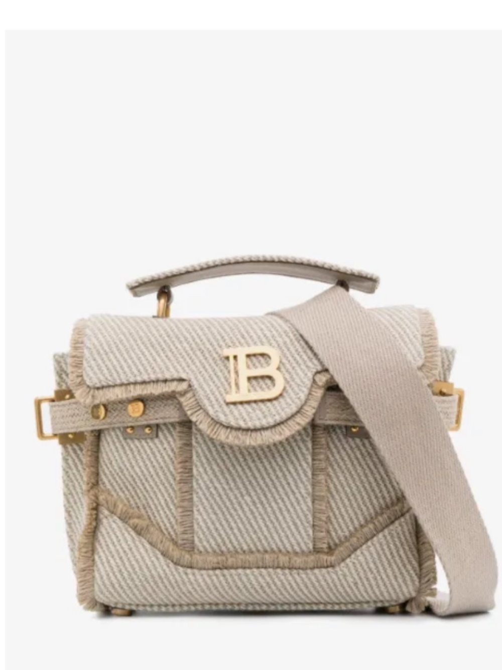 Balmain bbuzz  bag in natural tan neutral